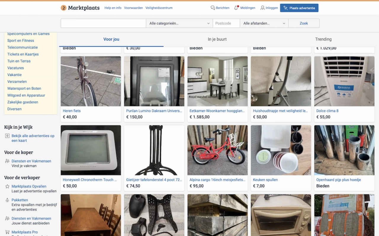 Handel via Marktplaats blijkt milieubesparend